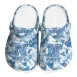 custom navy midshipmen mountain artwork clogs best selling
