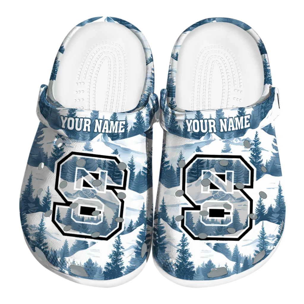 custom nc state wolfpack snowy mountains clogs best selling custom nc state wolfpack snowy mountains clogs best selling