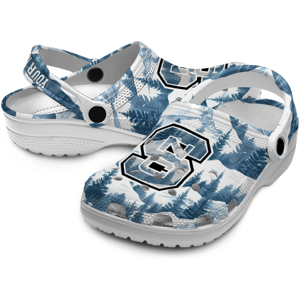 custom nc state wolfpack snowy mountains clogs high quality custom nc state wolfpack snowy mountains clogs high quality