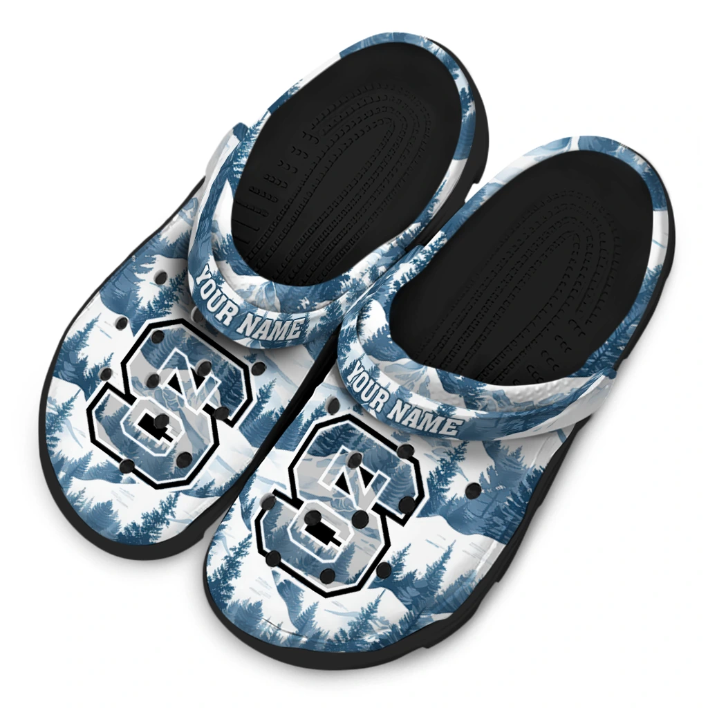 custom nc state wolfpack snowy mountains clogs latest model custom nc state wolfpack snowy mountains clogs latest model