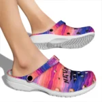 custom nevada wolf pack wavy stripes clogs best selling