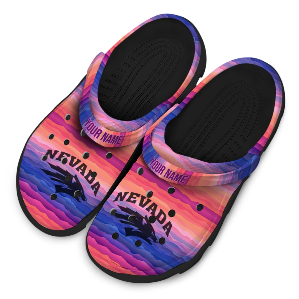 custom nevada wolf pack wavy stripes clogs latest model custom nevada wolf pack wavy stripes clogs latest model