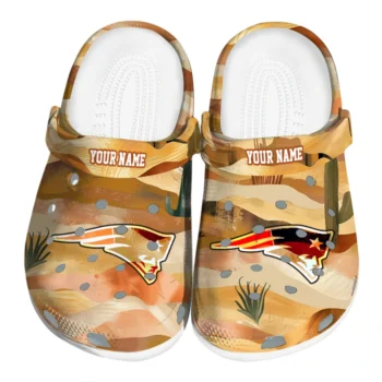 custom new england patriots desert layers clogs best selling