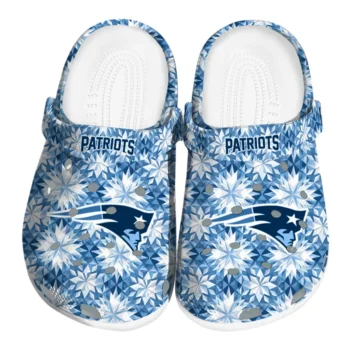 custom new england patriots snowflake mosaic clogs best selling