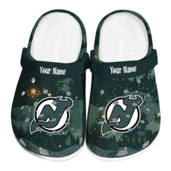 custom new jersey devils deer nightscape clogs best selling