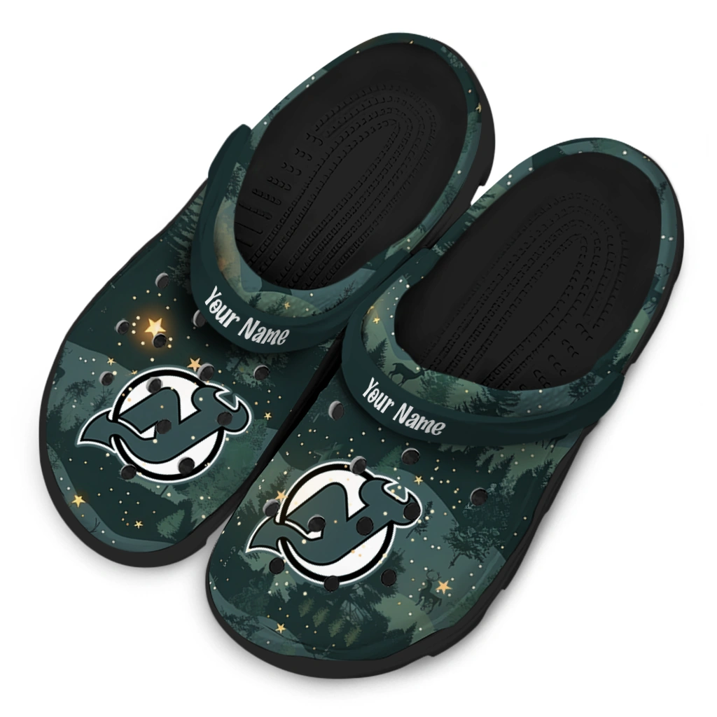 custom new jersey devils deer nightscape clogs latest model custom new jersey devils deer nightscape clogs latest model