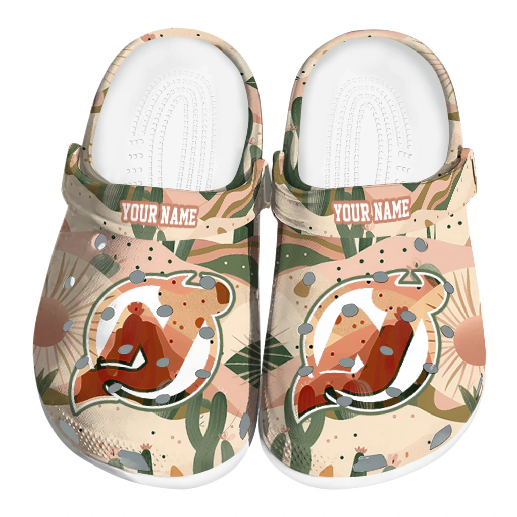 custom new jersey devils desert cactus pattern clogs best selling custom new jersey devils desert cactus pattern clogs best selling