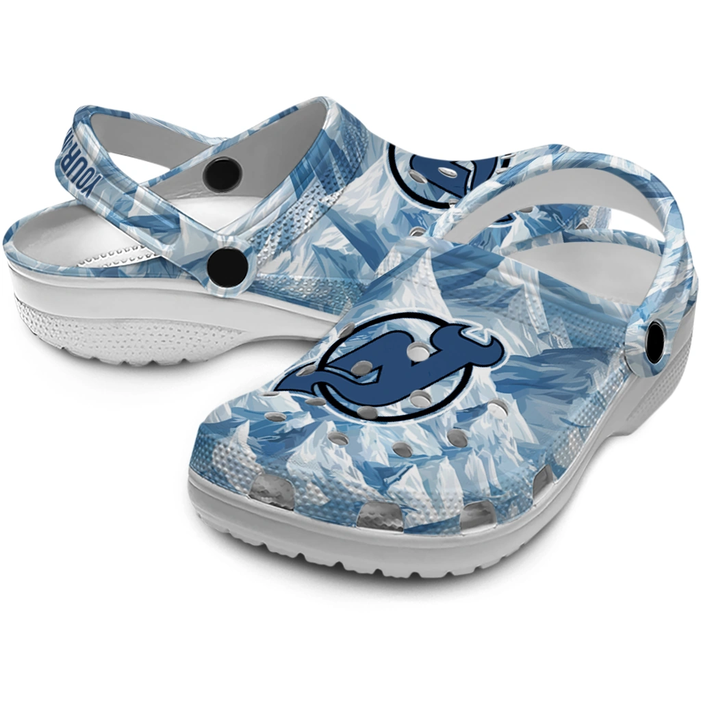 custom new jersey devils mountain artwork clogs high quality custom new jersey devils mountain artwork clogs high quality