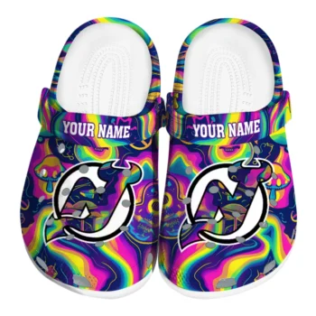 custom new jersey devils swirling mushrooms clogs best selling