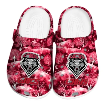 custom new mexico lobos snowy hills clogs best selling
