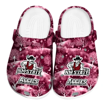 custom new mexico state aggies snowy hills clogs best selling