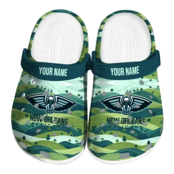 custom new orleans pelicans hills illustration clogs best selling