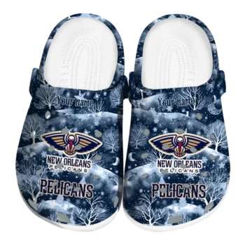 custom new orleans pelicans snowy hills clogs best selling