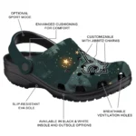custom new orleans saints deer nightscape clogs best selling