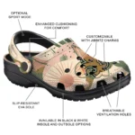 custom new orleans saints desert cactus pattern clogs best selling