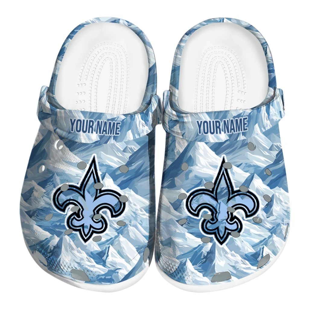 custom new orleans saints mountain artwork clogs best selling custom new orleans saints mountain artwork clogs best selling