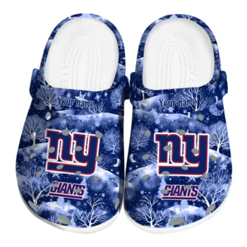 custom new york giants snowy hills clogs best selling