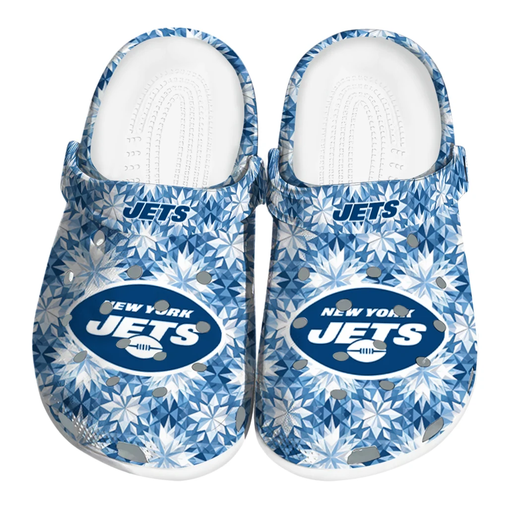 custom new york jets snowflake mosaic clogs best selling custom new york jets snowflake mosaic clogs best selling