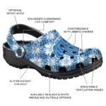 custom new york knicks snowflake mosaic clogs best selling