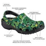custom new york knicks tropical leaves clogs best selling