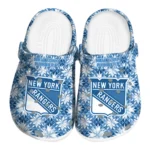 custom new york rangers snowflake mosaic clogs best selling