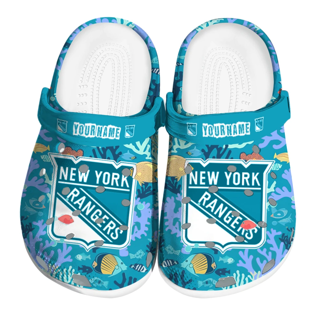 custom new york rangers tropical fish ocean clogs best selling custom new york rangers tropical fish ocean clogs best selling