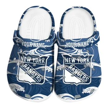 custom new york rangers wave flow clogs best selling