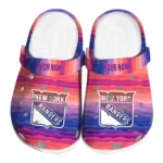 custom new york rangers wavy stripes clogs best selling