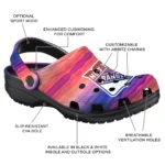 custom new york rangers wavy stripes clogs best selling