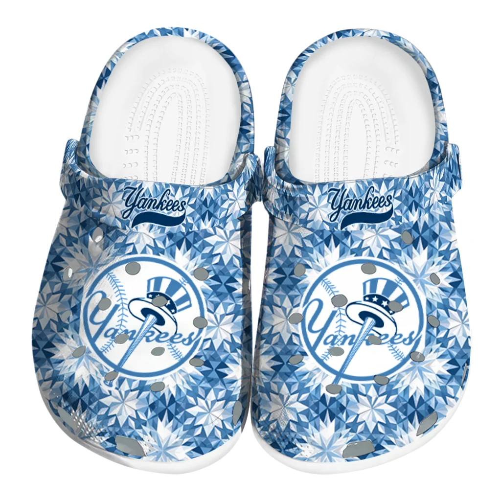 custom new york yankees snowflake mosaic clogs best selling custom new york yankees snowflake mosaic clogs best selling