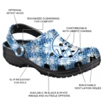 custom new york yankees snowflake mosaic clogs best selling