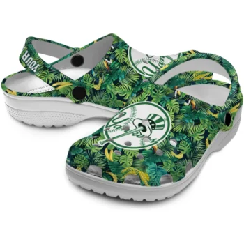 custom new york yankees tropical leaves clogs high quality