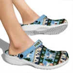 custom north carolina tar heels christmas motif clogs best selling