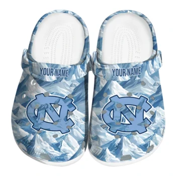 custom north carolina tar heels mountain artwork clogs best selling