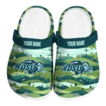 custom north dakota state bison hills illustration clogs best selling