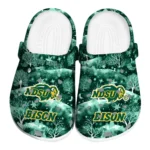 custom north dakota state bison snowy hills clogs best selling
