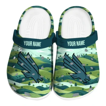 custom north texas mean green hills illustration clogs best selling
