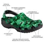custom north texas mean green snowy hills clogs best selling
