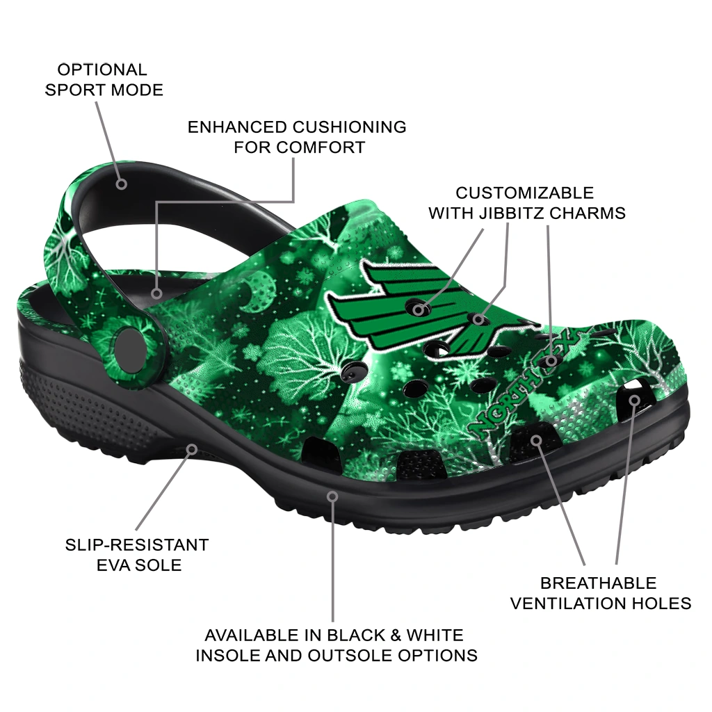 custom north texas mean green snowy hills clogs new arrival custom north texas mean green snowy hills clogs new arrival