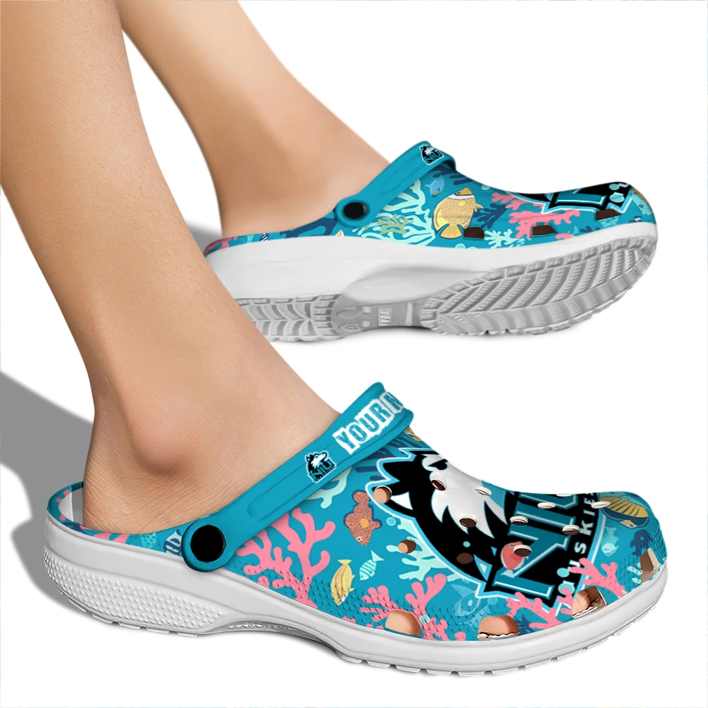 custom northern illinois huskies tropical fish ocean clogs fashion forward custom northern illinois huskies tropical fish ocean clogs fashion forward