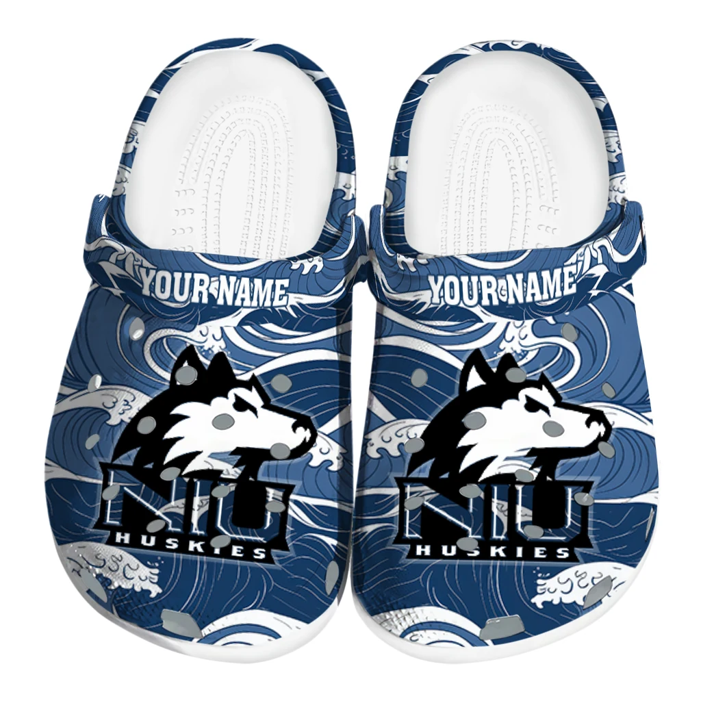 custom northern illinois huskies wave flow clogs best selling custom northern illinois huskies wave flow clogs best selling