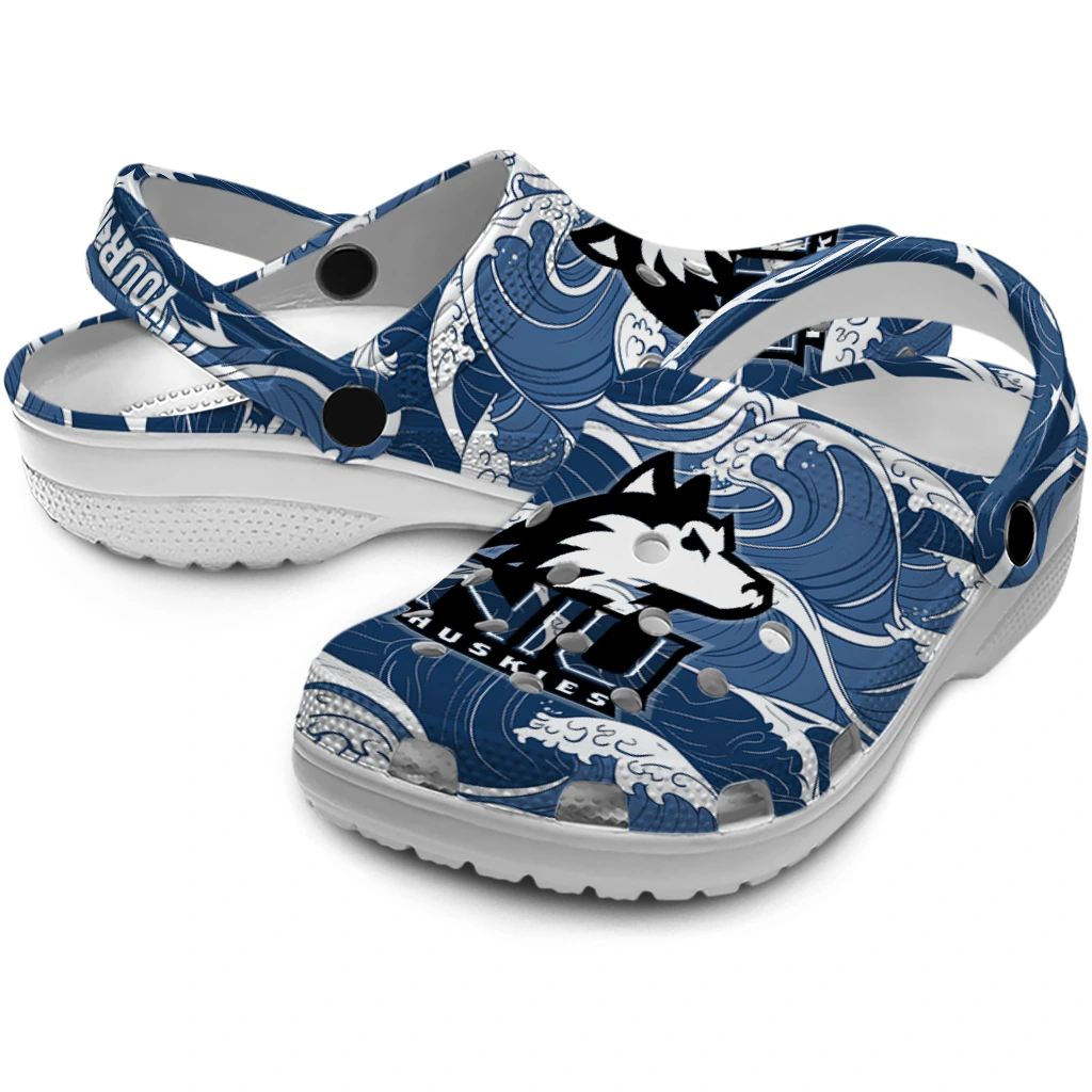 custom northern illinois huskies wave flow clogs high quality custom northern illinois huskies wave flow clogs high quality
