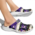 custom northwestern wildcats christmas motif clogs best selling