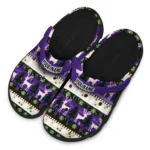 custom northwestern wildcats christmas motif clogs best selling