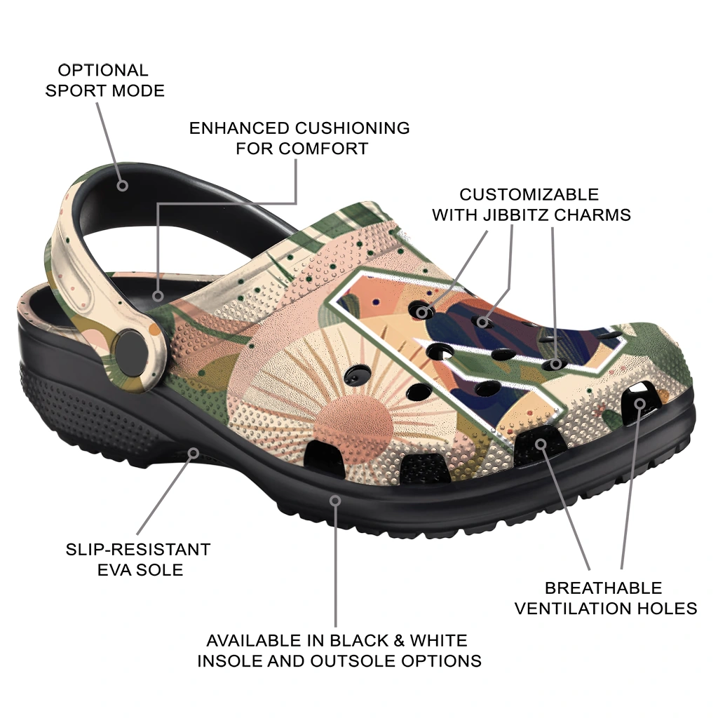 custom northwestern wildcats desert cactus pattern clogs new arrival custom northwestern wildcats desert cactus pattern clogs new arrival