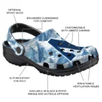 custom northwestern wildcats mountain artwork clogs best selling