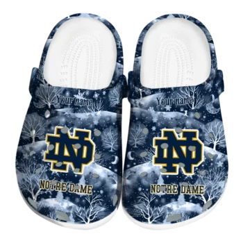 custom notre dame fighting irish snowy hills clogs best selling