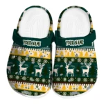 custom oakland athletics christmas motif clogs best selling