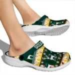 custom oakland athletics christmas motif clogs best selling