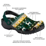 custom oakland athletics christmas motif clogs best selling